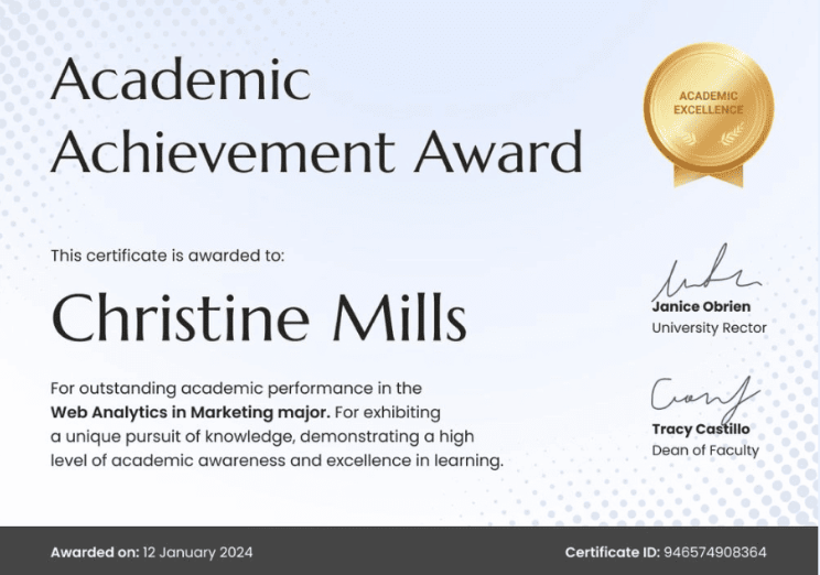 Certificate of Professional Competence