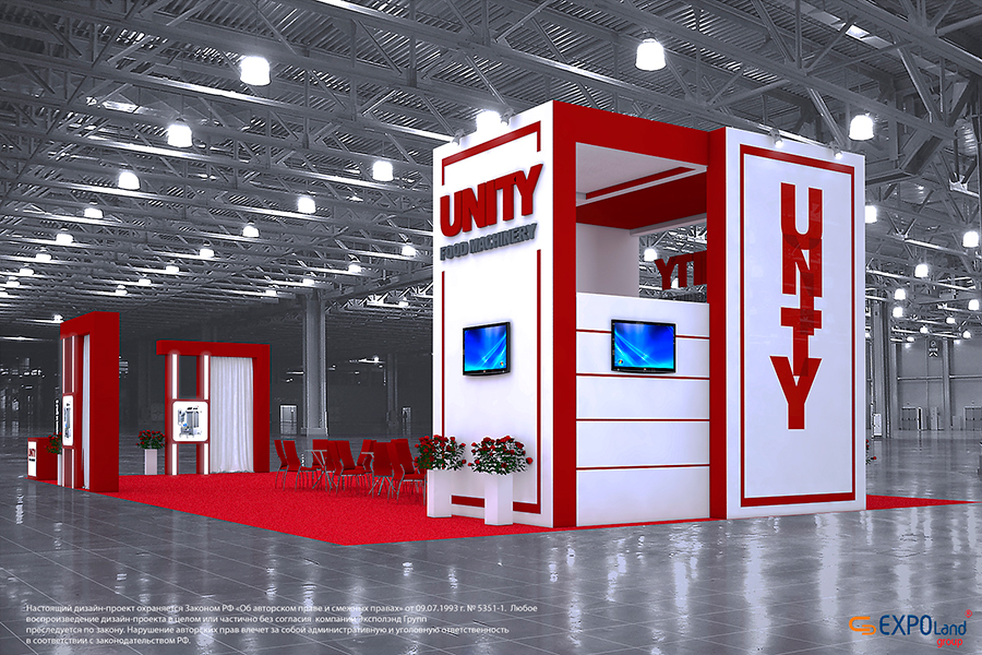 Эксклюзивный стенд для компании "unity"